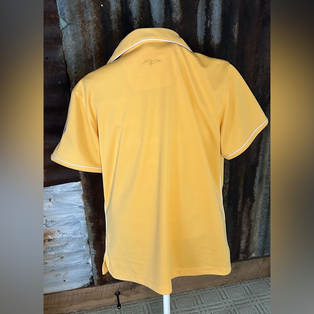Perry Ellis Golf Cool swing Polo Shirt-Yellow-Size Large - Picture 6 of 8